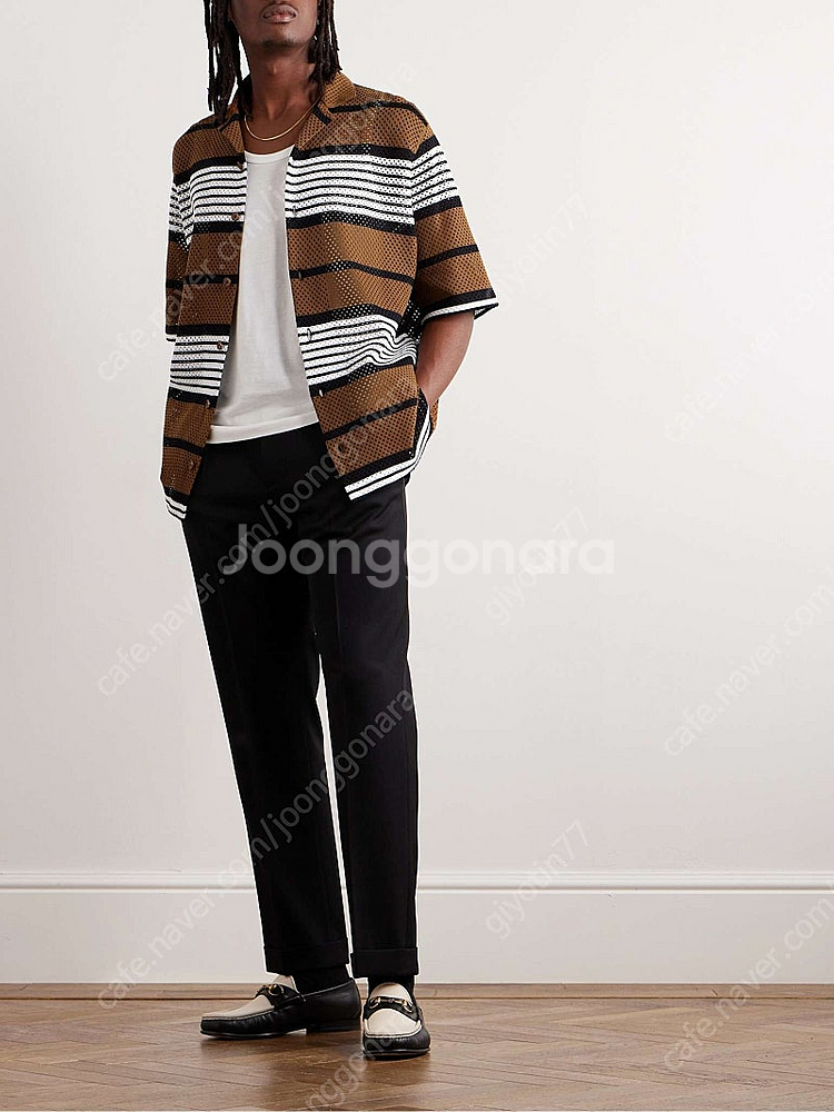 버버리 메쉬 셔츠--5