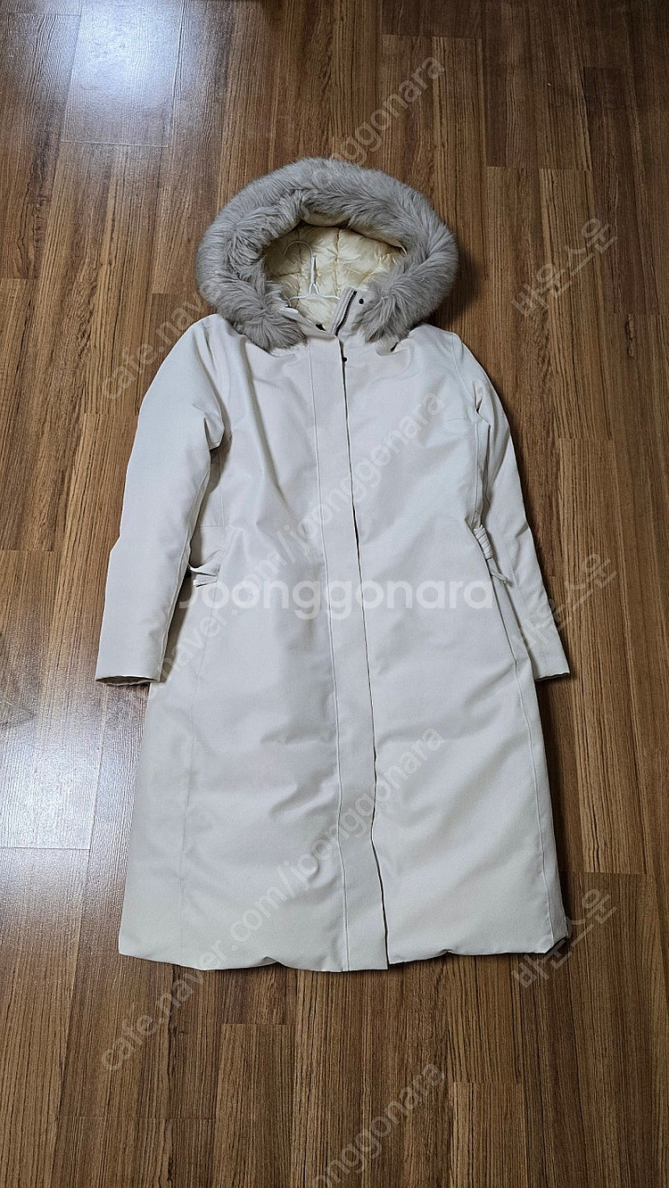 노스페이스롱패딩 고어마테라RDS벨트다운코트 아이보리 베...--1
