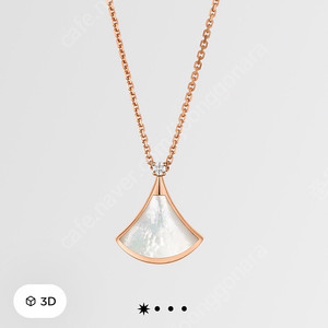 불가리 디바스드림 목걸이 로즈골드