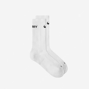 나이키 x 스투시 NRG 크루 삭스 화이트 블랙 (DH6155-100) L사이즈