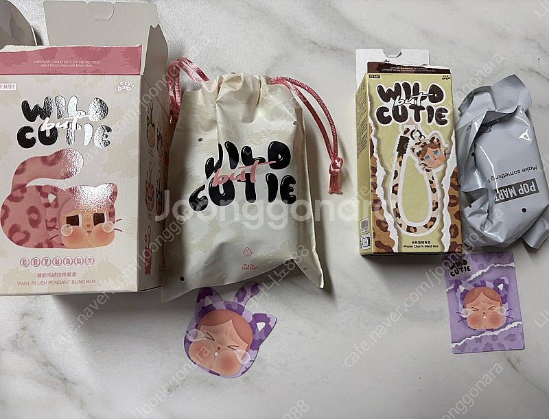 팝마트 크라이베이비 표범냥이 네온 + 스트랩 일괄 판매--0