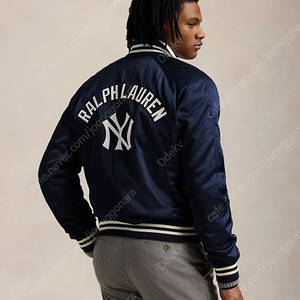(M/새제품)폴로 랄프로렌 MLB 뉴욕 양키스 새틴 바시티 자켓