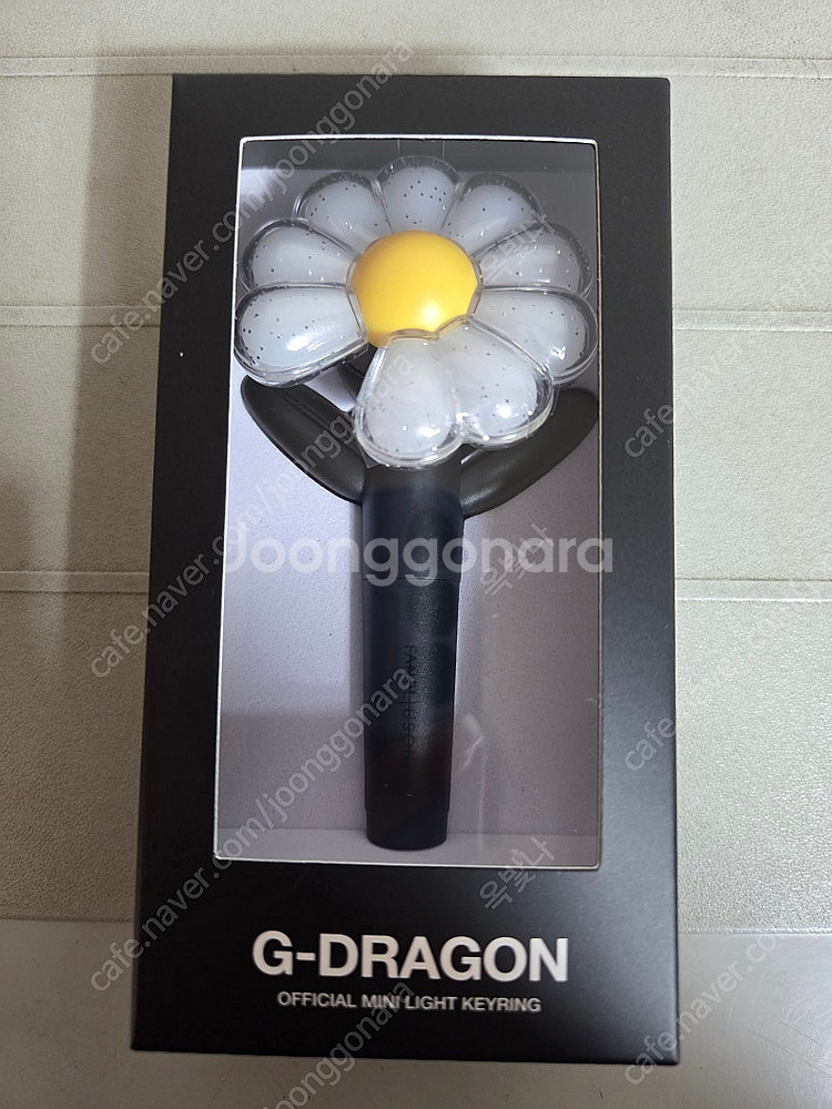 미개봉)지디 지드레곤 데이지 응원봉 키링 검정 블랙--0