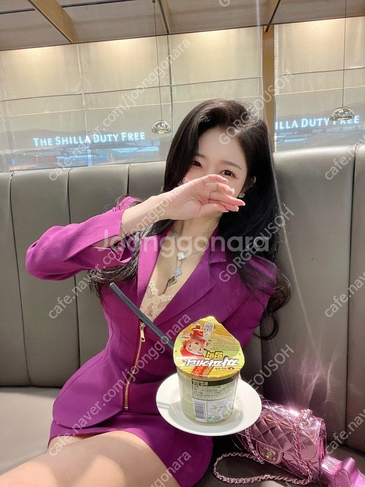 (새상품) 라비수 Lavisu 코르셋 셋업 퍼플 자켓 ...--3