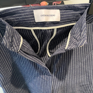 원모어띵 Mara Seersucker Pants 네이비