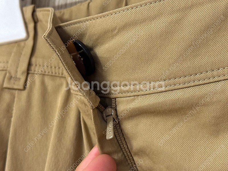 한섬 에스제이 SJSJ 뒷밴딩 면팬츠. 허리조절단추.--3