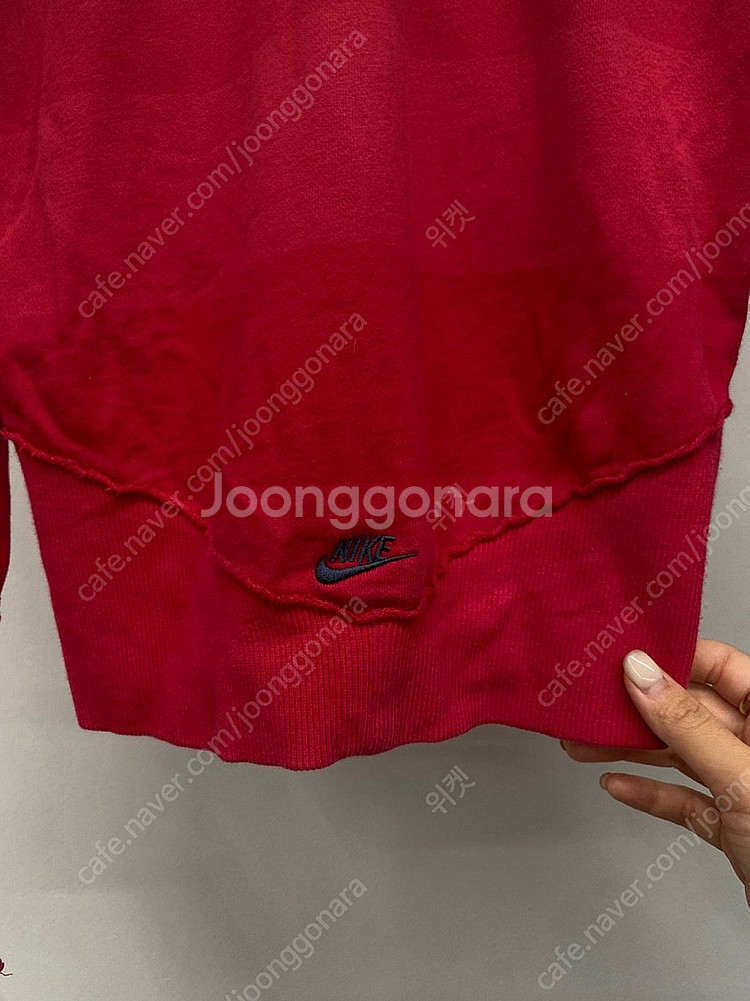여성용 나이키 00s 빈티지 카모 패치 크롭 집업 후디...--5