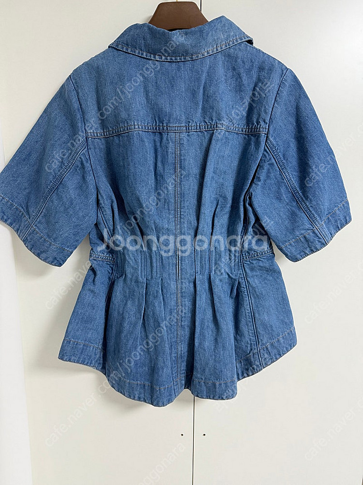 마인 린넨 페블럼 데님 자켓 한섬--9