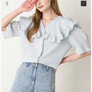 sjsj 반팔 블라우스