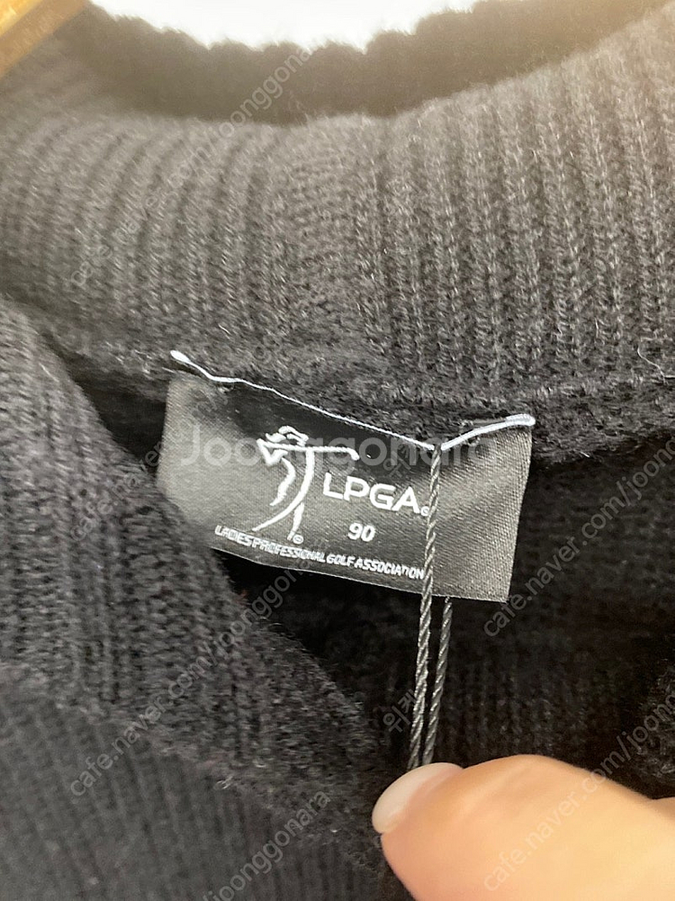(새제품) 여성용 LPGA 골프 24년 겨울 바라클라바 니트 베스트 조끼--4