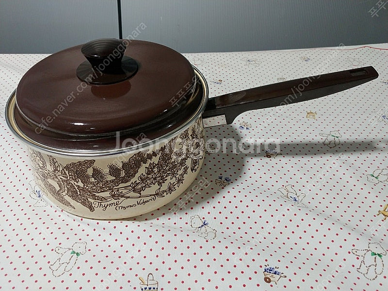 영국 법랑 냄비 편수 20cm--0