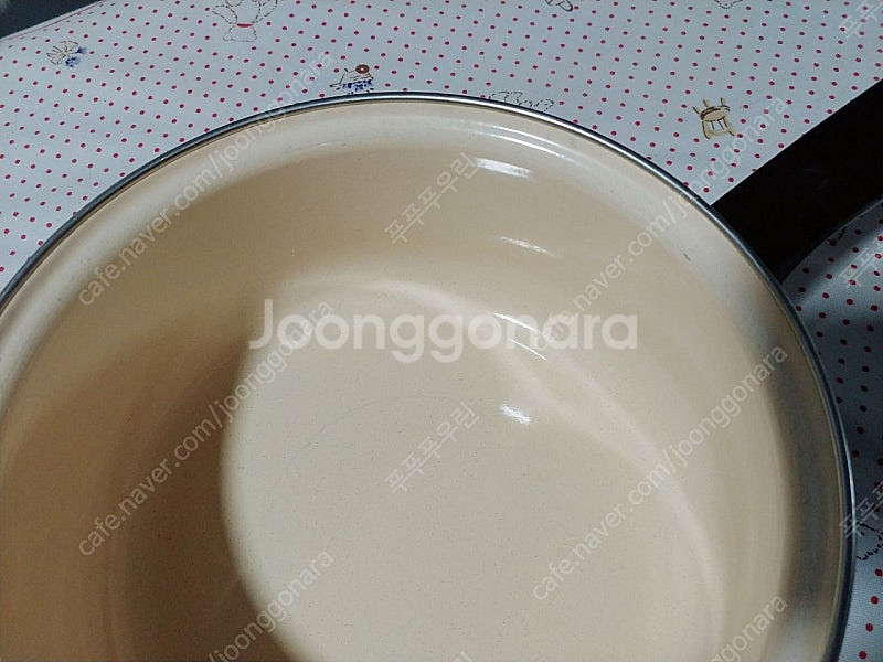 영국 법랑 냄비 편수 20cm--2