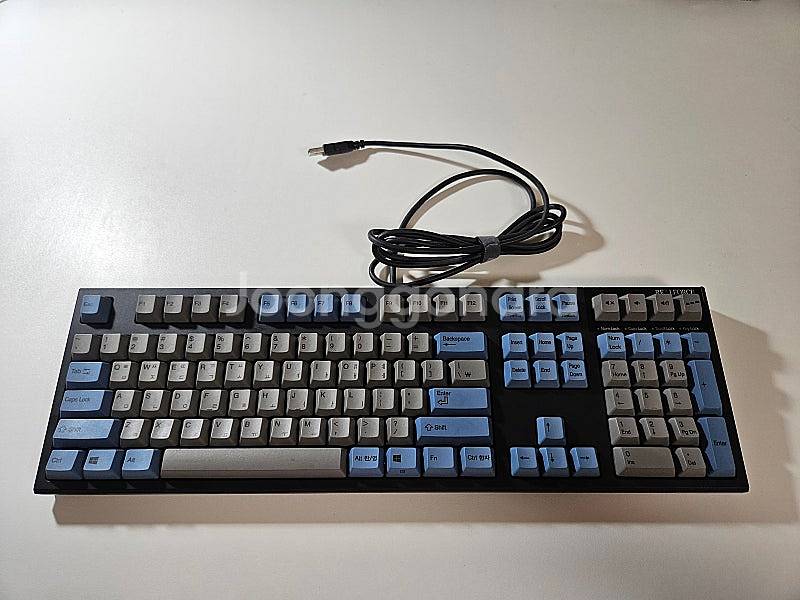 리얼포스 R2 저소음 토프레 무접점 45g 풀윤활 블루...--0
