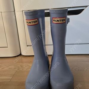 헌터 키즈 레인부츠 페일블루 190