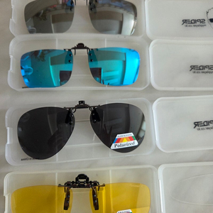 안경위에 바로 쓰는 클립형 선그라스 A.B 두가지 스타일