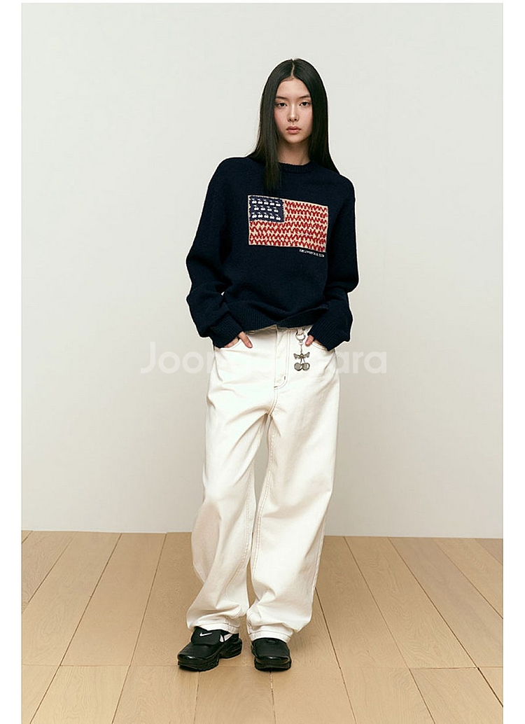 여성)2024 키르시 여성 체리 USA 그래픽 니트 2...--1
