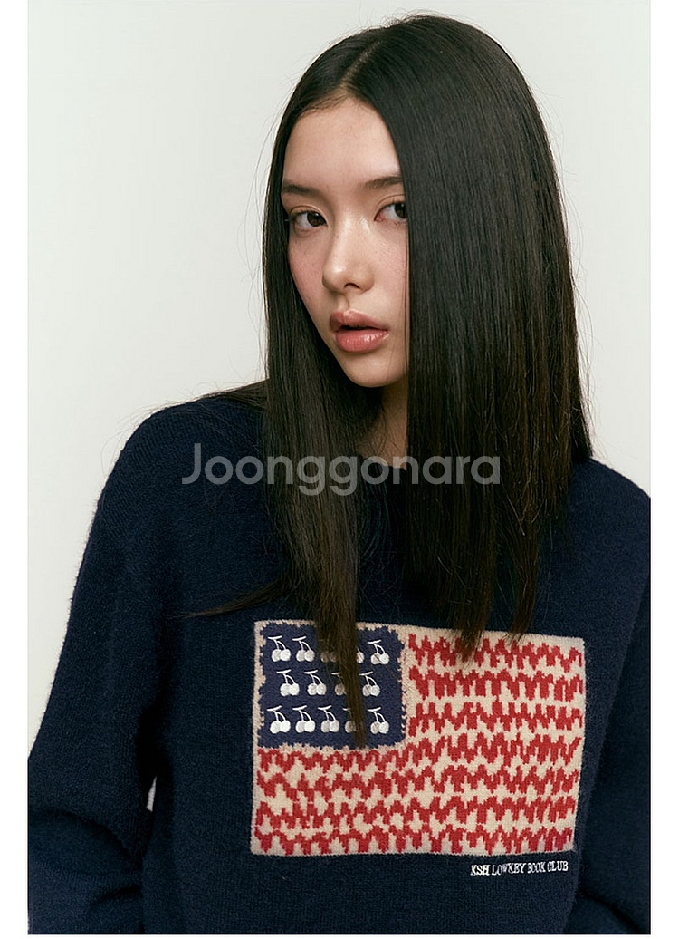 여성)2024 키르시 여성 체리 USA 그래픽 니트 2...--4
