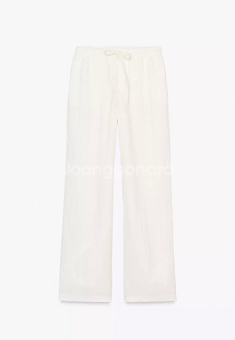 ZARA 자라 드로스트링 스트레이트 팬츠, 자라 밴딩 ...--4