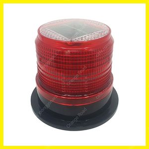 차량용 태양열 충전 마그네틱 LED 원형 경광등 비상등 (새상품)