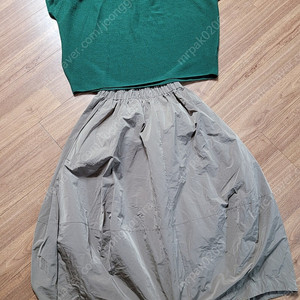 인레이먼트 홀가 니트 아방한치마 제평