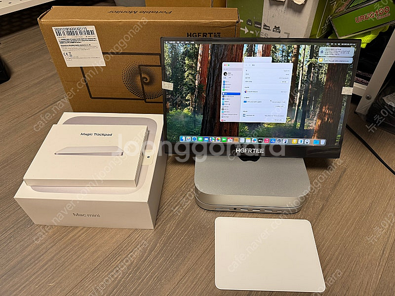 맥미니 m1 고급형(16gb, 512gb)+매직 트랙패...--0