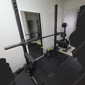 홈짐 아이언스타 에프몬스터 원판 90kg 데드스루 정리대 시나브로 블랙세라코타 파워바 1800mm