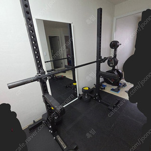 홈짐 아이언스타 에프몬스터 원판 90kg 데드스루 정리대 시나브로 블랙세라코타 파워바 1800mm