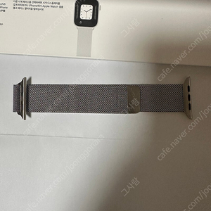 애플 정품 애플워치 스트랩 실버 밀레니즈루프 44mm