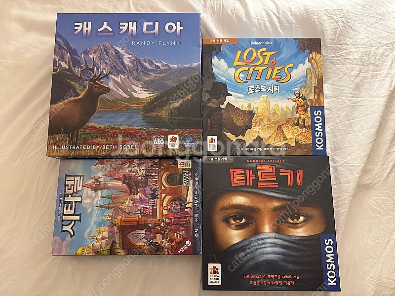 보드게임 4종(로스트시티,캐스캐디아,시타델,타르기)--0