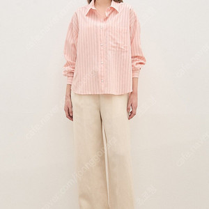 24 더캐시미어 버티컬 스트라이프 셔츠 55 랑방 마인 타임