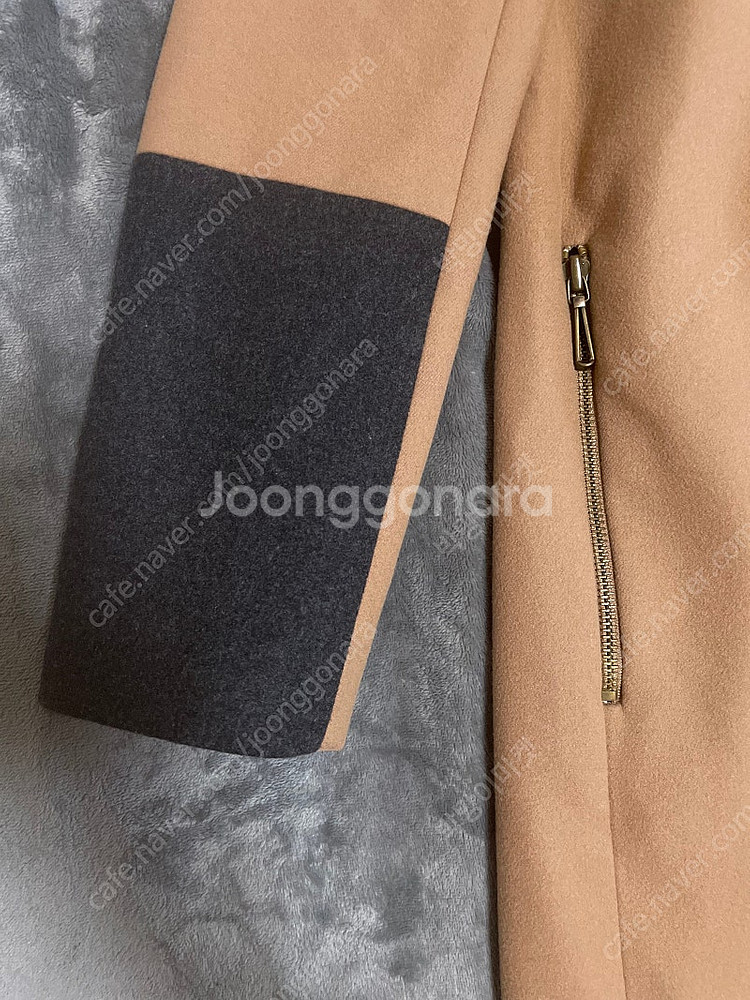 시스템 양모 브라운 코트 정품--2