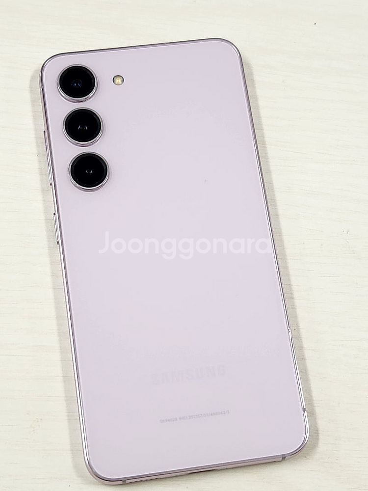 갤럭시S23 라벤더색상 256용량 무잔상 미파손 깨끗한단말기 초S급 새폰급컨디션 선물용 추천 38만 판매해요--2