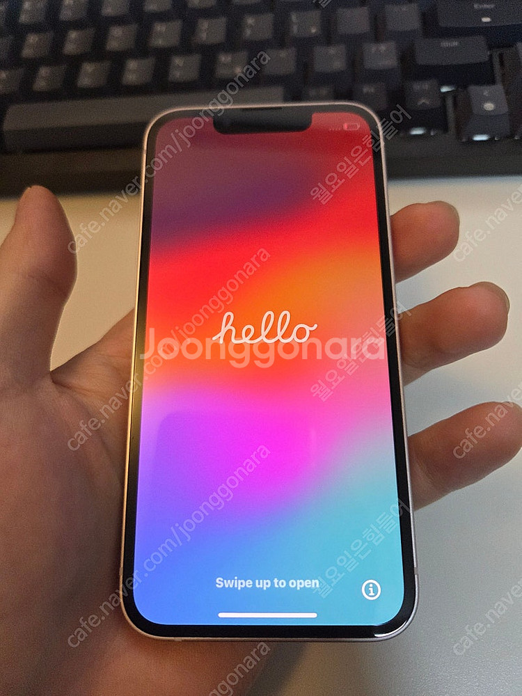 아이폰 13 미니 핑크 128gb 판매합니다.--0