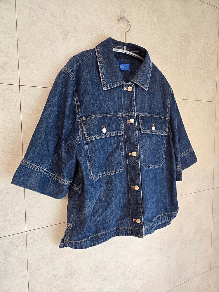 키이스 워싱 데님 포켓 셔츠자켓/ 90(55사이즈)--2