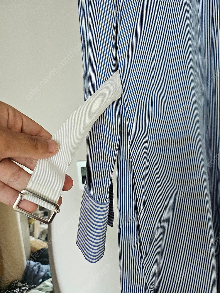 띠어리 스트라이프 셔츠 원피스 M 이미지