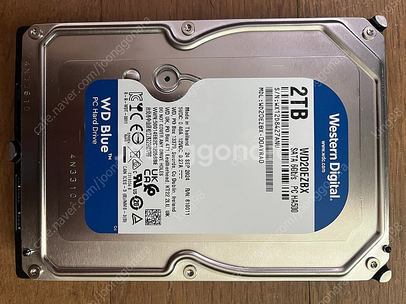 wd20ezbx 2tb hdd 2테라 하드디스크--1