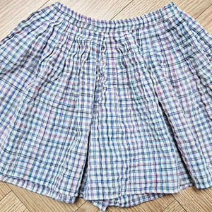 아이러브제이 체크 플리츠 반바지(사이즈L, 6~7세) 판매합니다