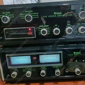 매킨토시 파워앰프 프리앰프 세트 McIntosh MC2155 & c27 amp 하이파이 오디오