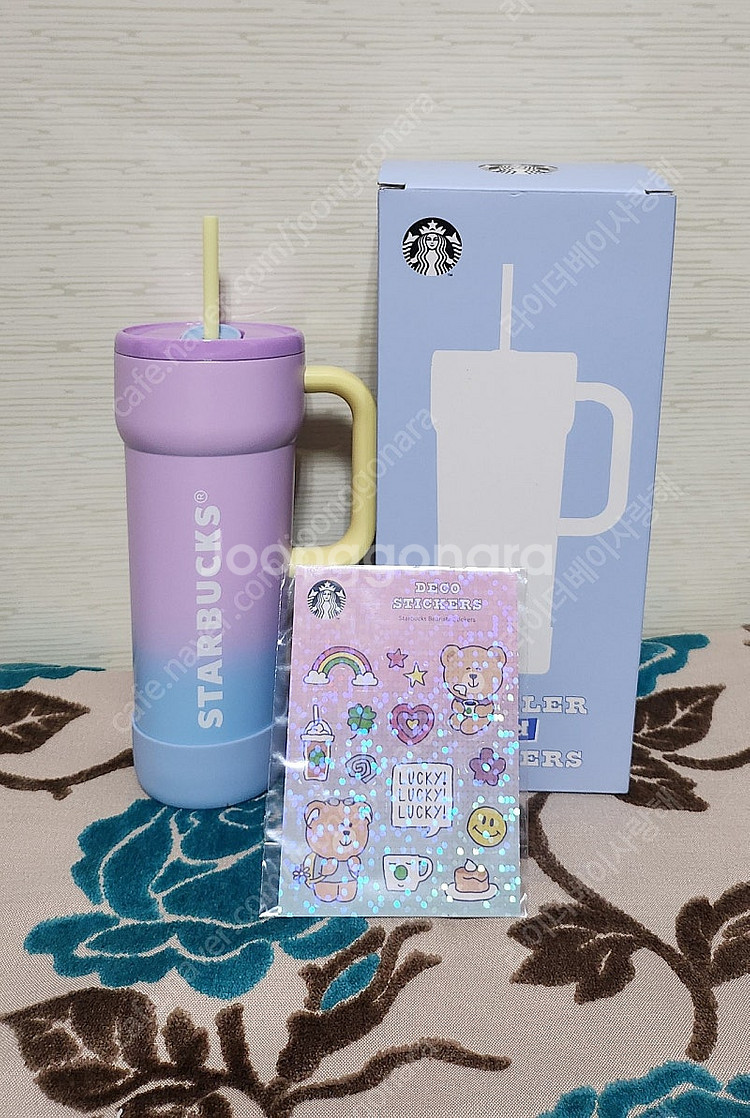 스타벅스 SS 캠퍼스 베어리 단테 핸들 콜드컵 710ml 미사용 새상품--0