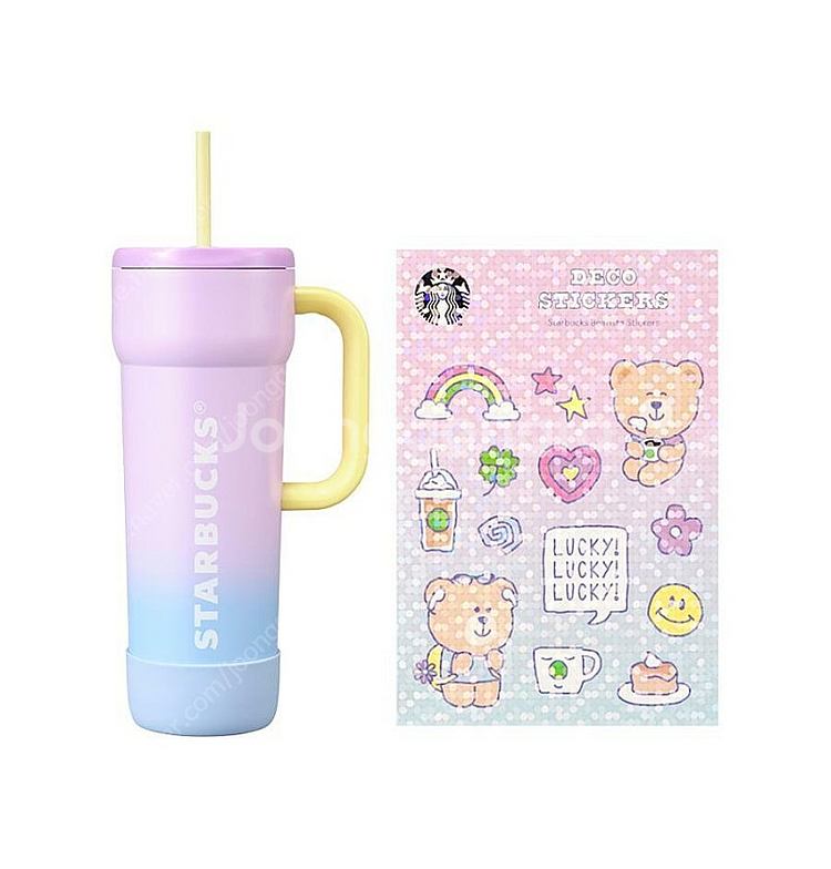 스타벅스 SS 캠퍼스 베어리 단테 핸들 콜드컵 710ml 미사용 새상품--2