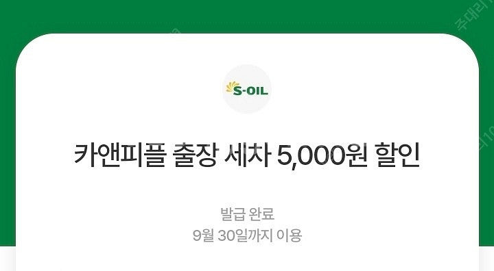 카앤피플 출장세차 5천원 할인권 1000원에 팝니다--0