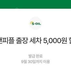 카앤피플 출장세차 5천원 할인권 1000원에 팝니다