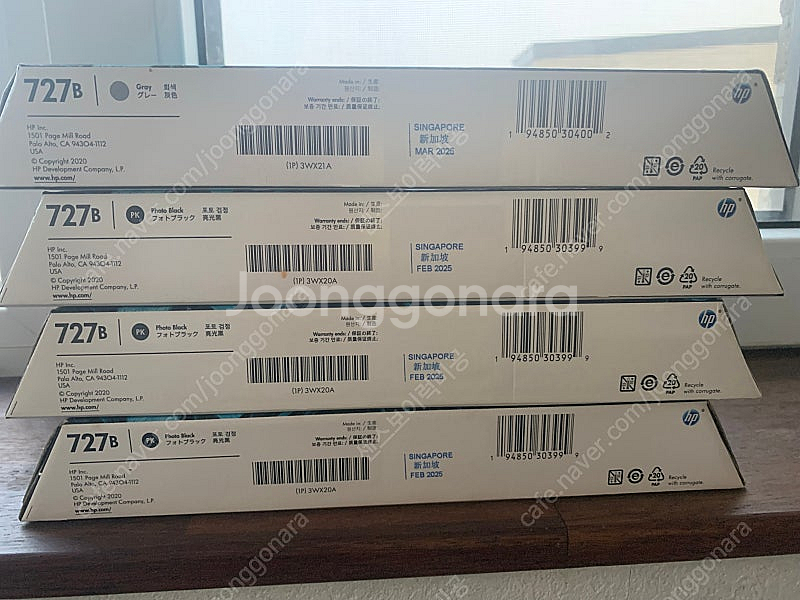 HP 3WX20A 포토검정 727B 외 회색--2
