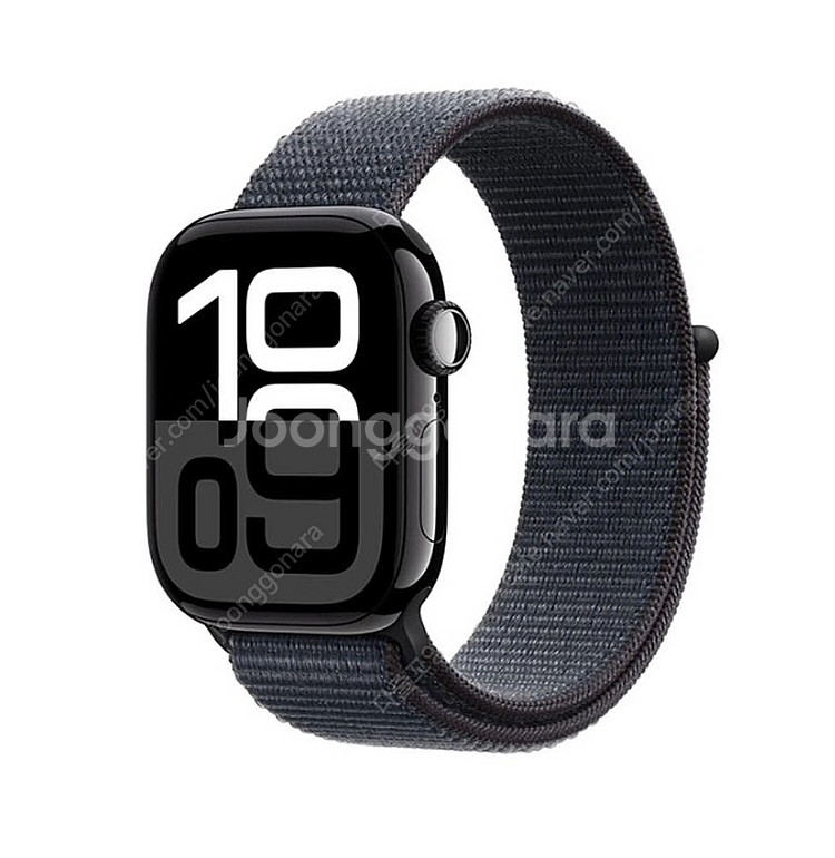 애플워치10 42mm 제트블랙 잉크 스포츠 루프 MWW...--0