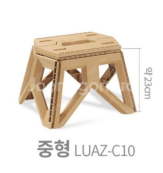 [캠핑 스툴] 블랙 3개 원터치 접이식 폴딩 경량 받침...--5