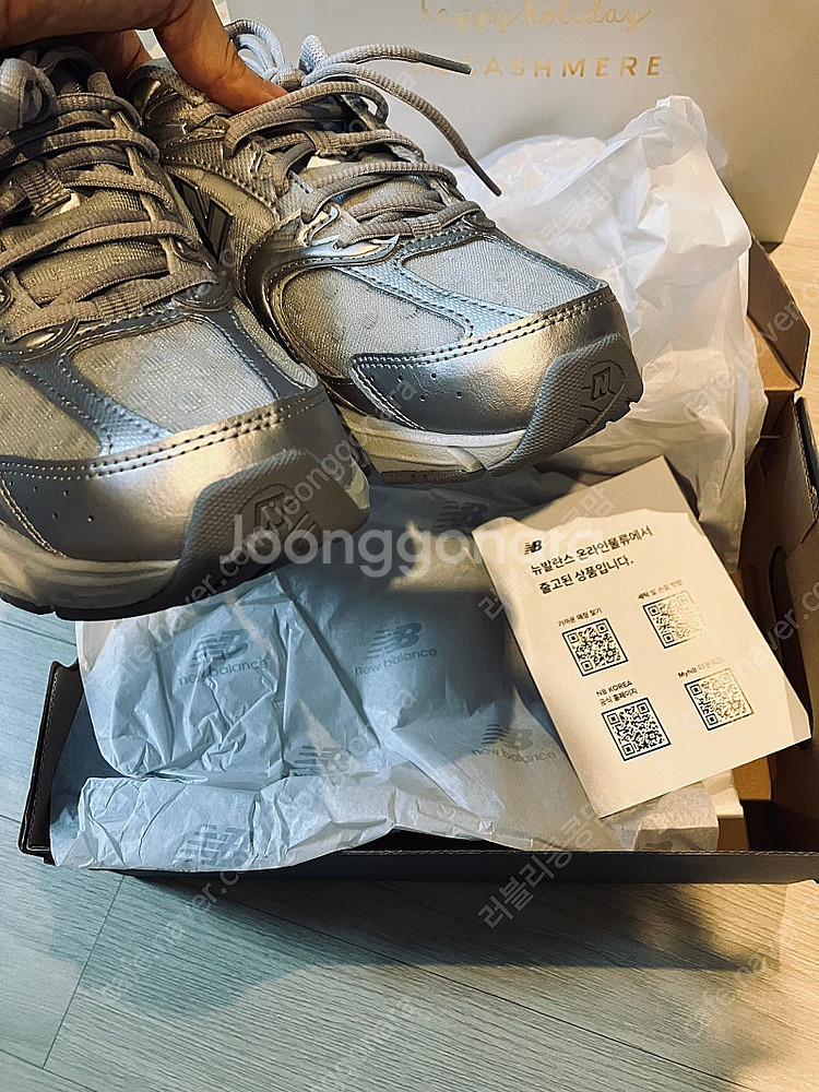 뉴발란스 530 폴카도트 실버 250사이즈/시착만해본--6