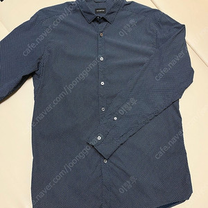 Ermenegildo Zegna 에르메네질도 제냐 네이비 폴카닷 셔츠 100사이즈