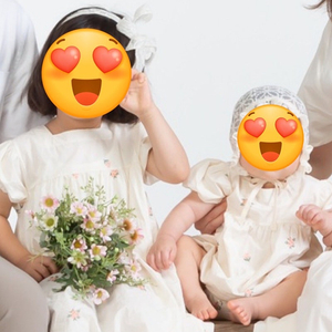 자매룩 자수원피스 바디슈트 2벌