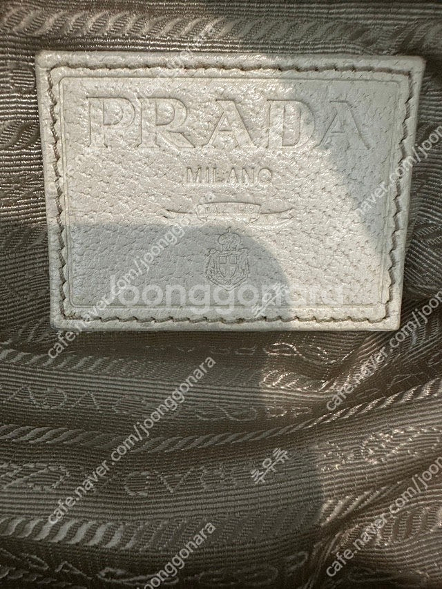 정품 프라다 라피아 우븐 라탄숄더백(정품보증서O)--6