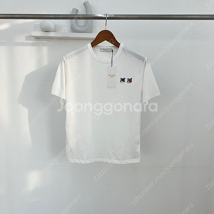 메종키츠네 더블폭스 반팔티셔츠--3